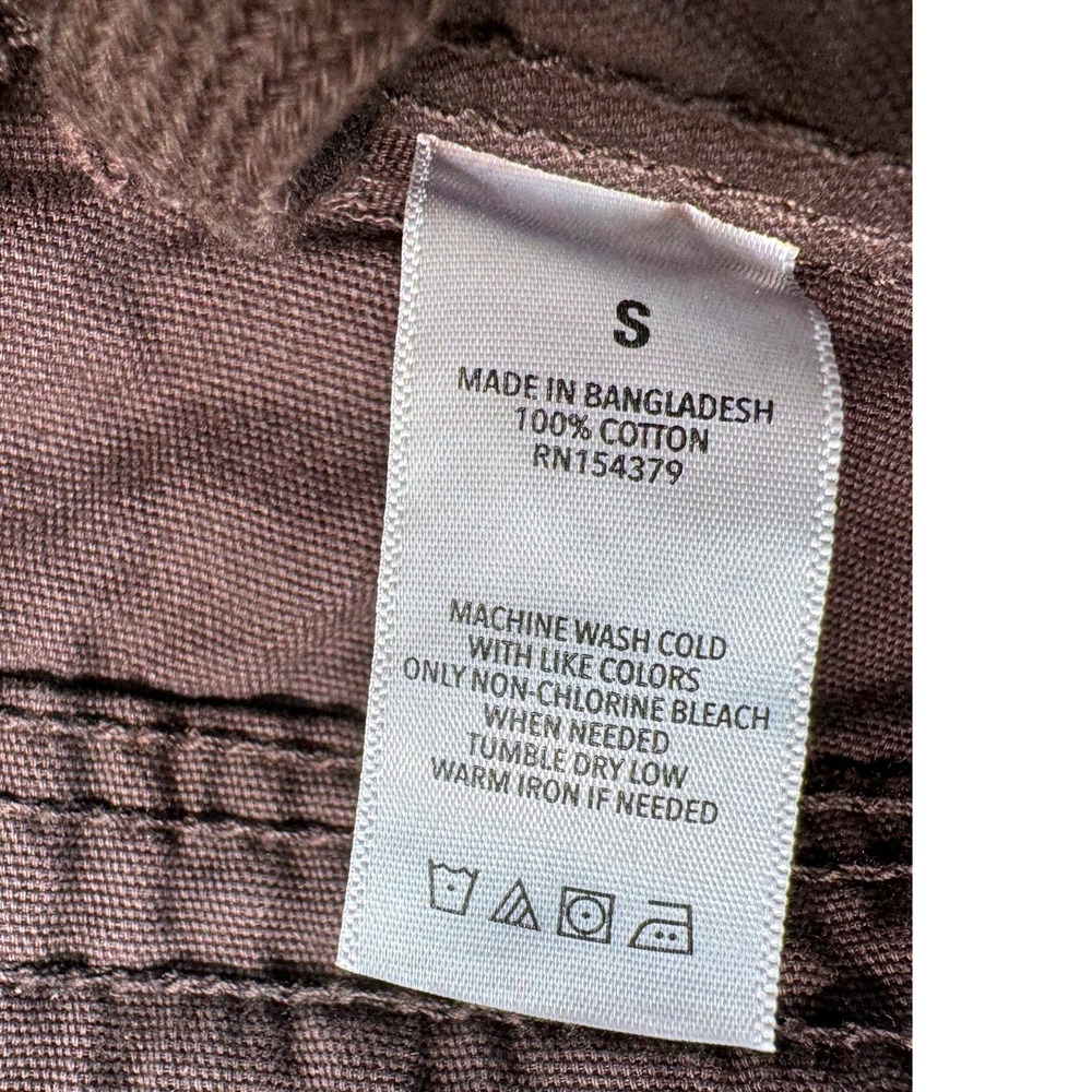 Aeropostale Baggy Cargo Pants Womens S Brown Cotton Utility Streetwear Y2k Retro - Picture 4 of 8